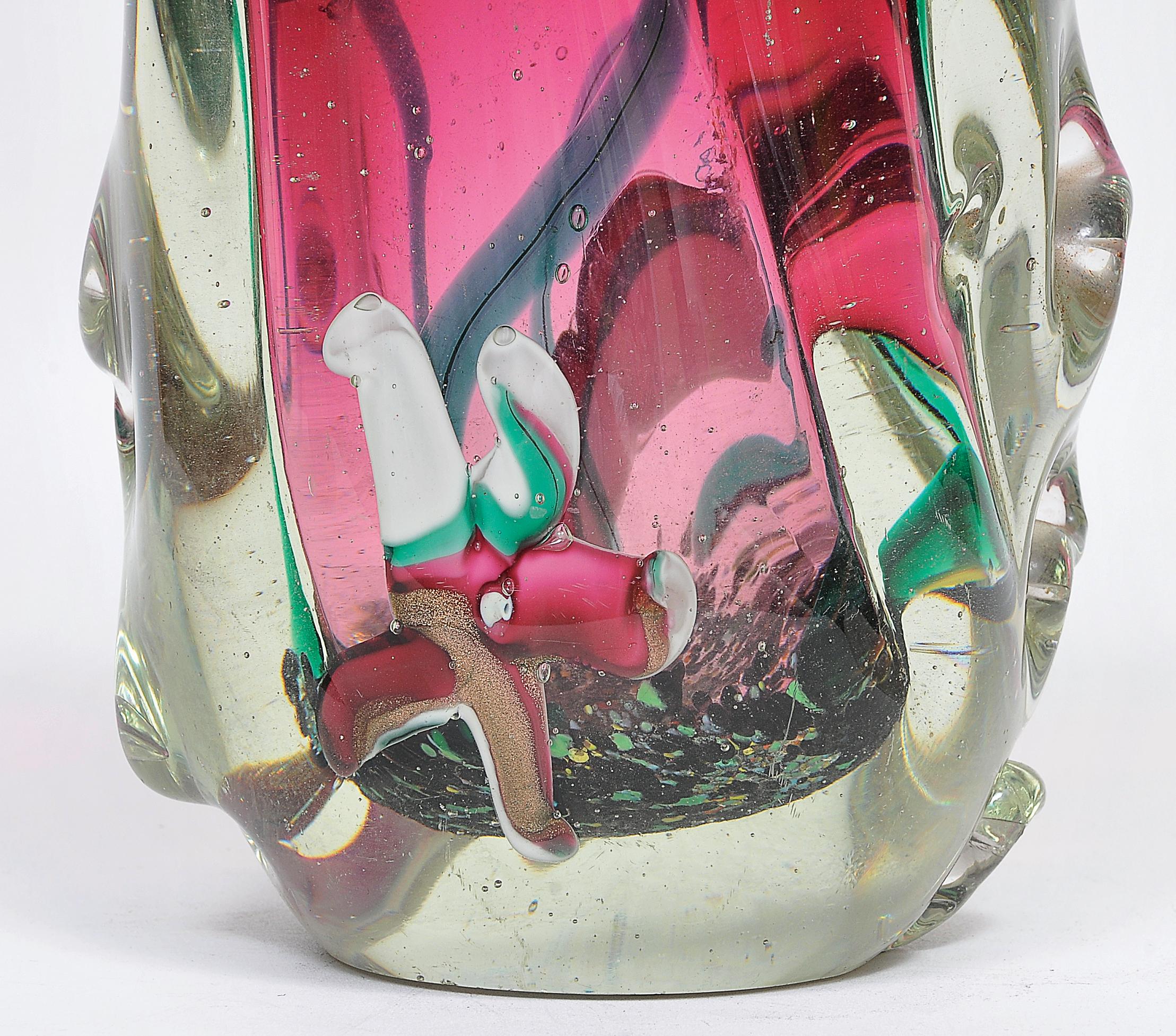 International Style DINO MARTENS, Marine Multicolor Murano Glass, 1950, FRATELLI TOSO. For Sale