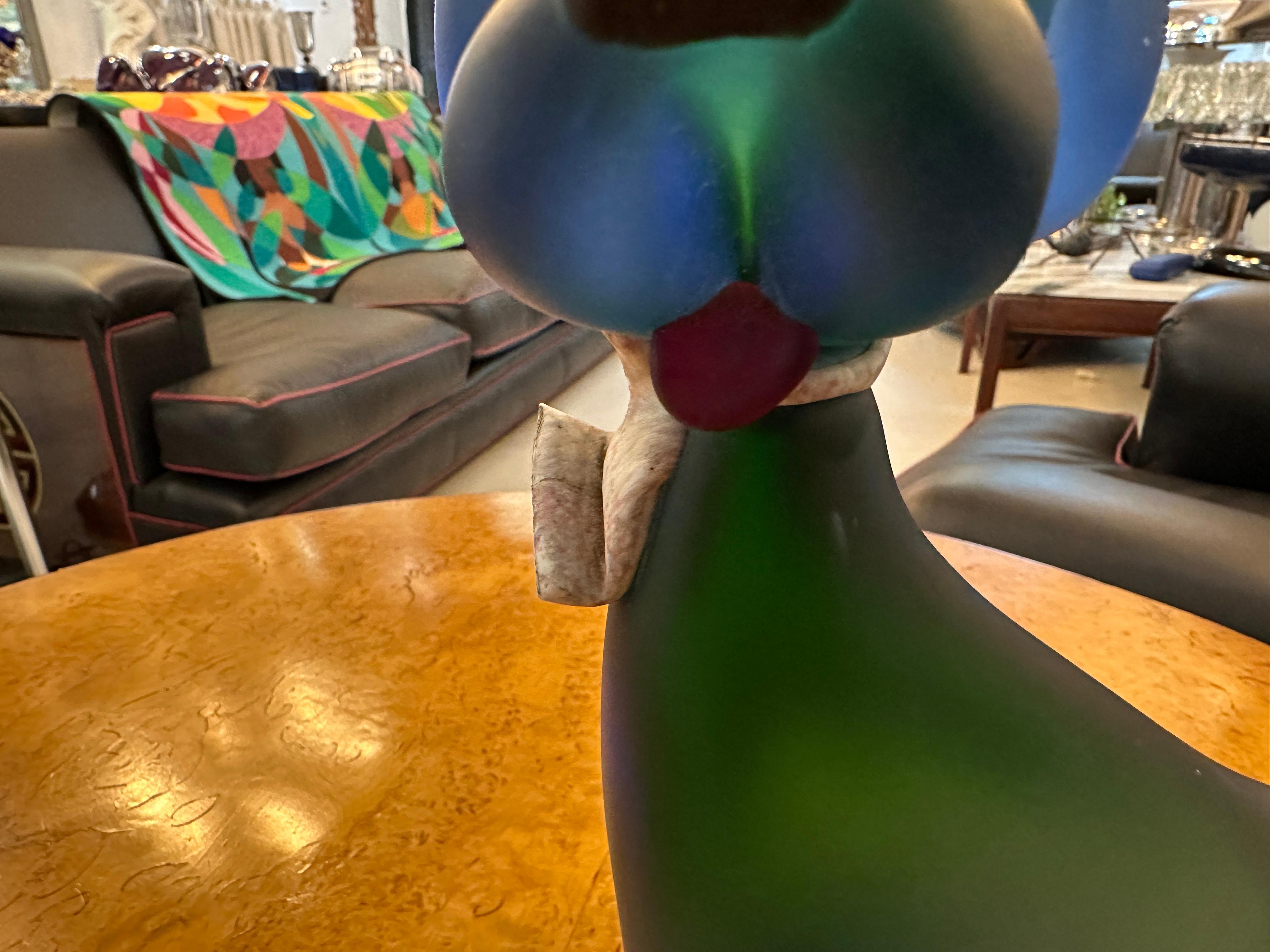 Murano Dog, 1940, Italian - Label : Artistic Vetro Murano Made in italy For Sale 4