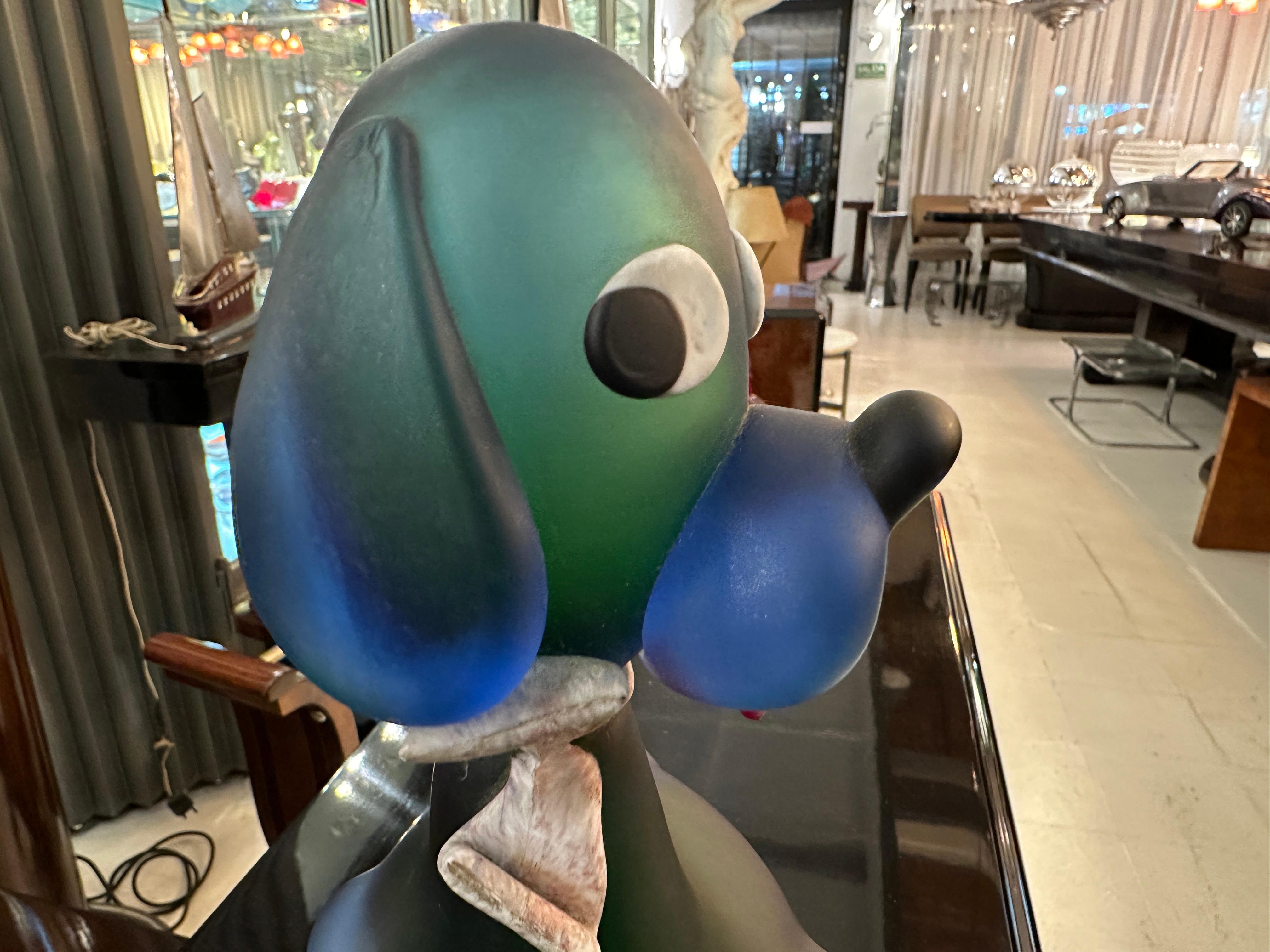 Murano Dog, 1940, Italian - Label : Artistic Vetro Murano Made in italy For Sale 6