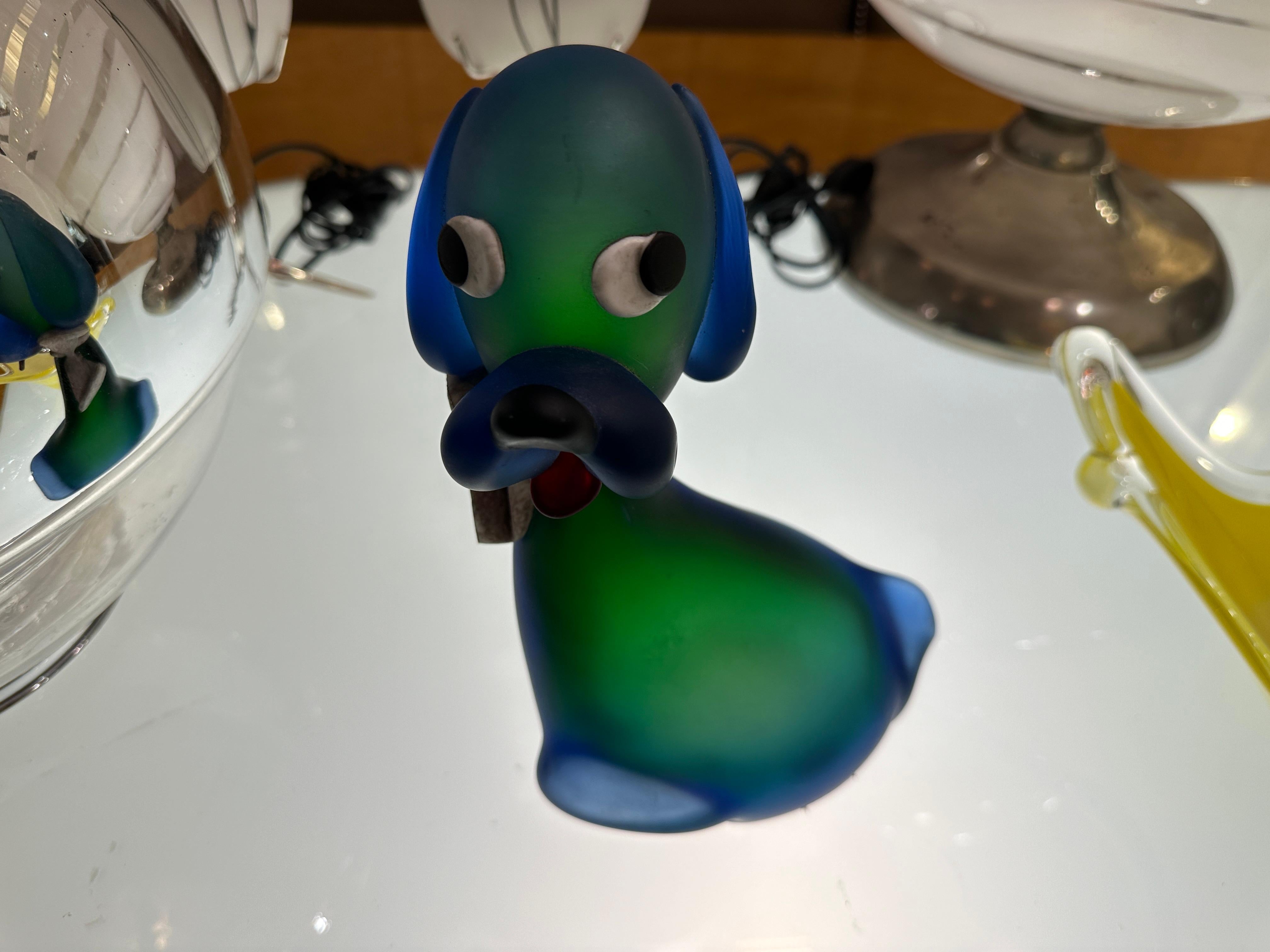 Murano Dog, 1940, Italian - Label : Artistic Vetro Murano Made in italy For Sale 11