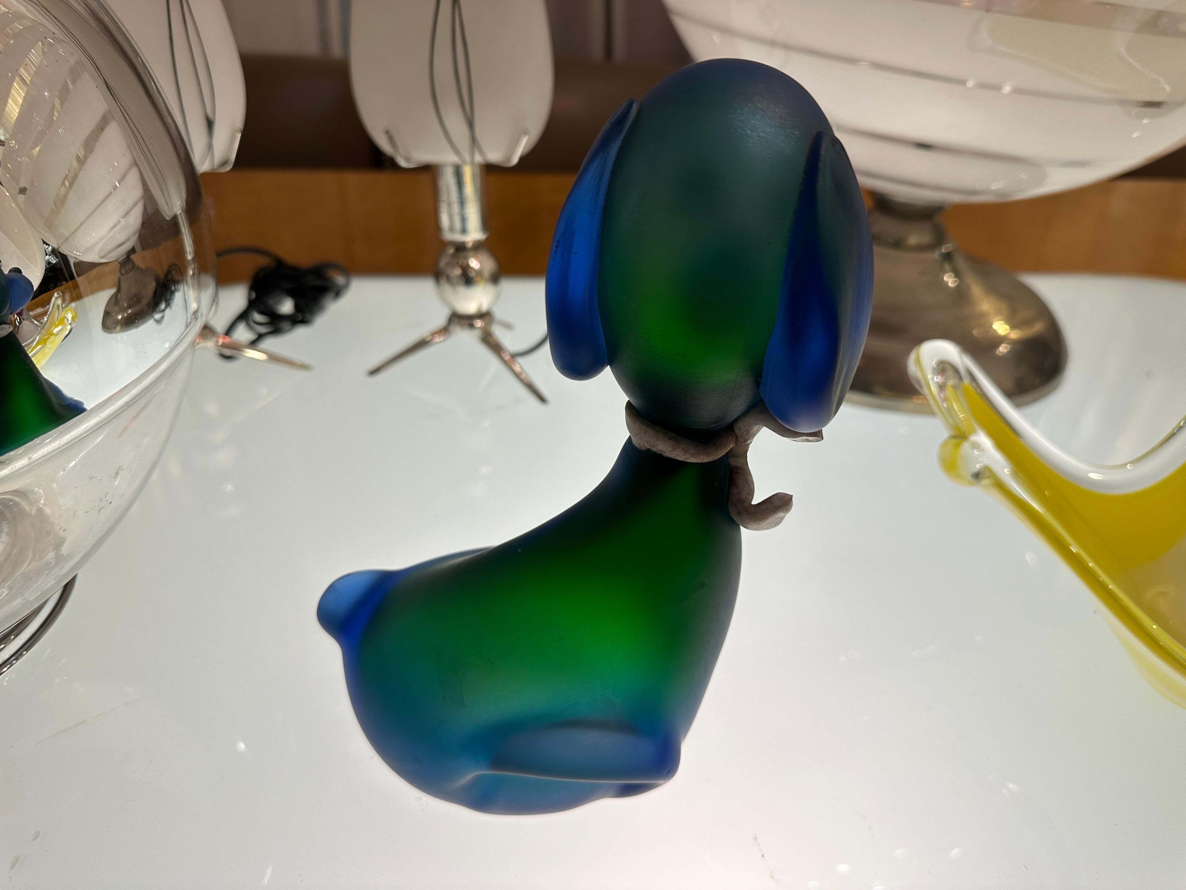 Murano Dog, 1940, Italian - Label : Artistic Vetro Murano Made in italy For Sale 12