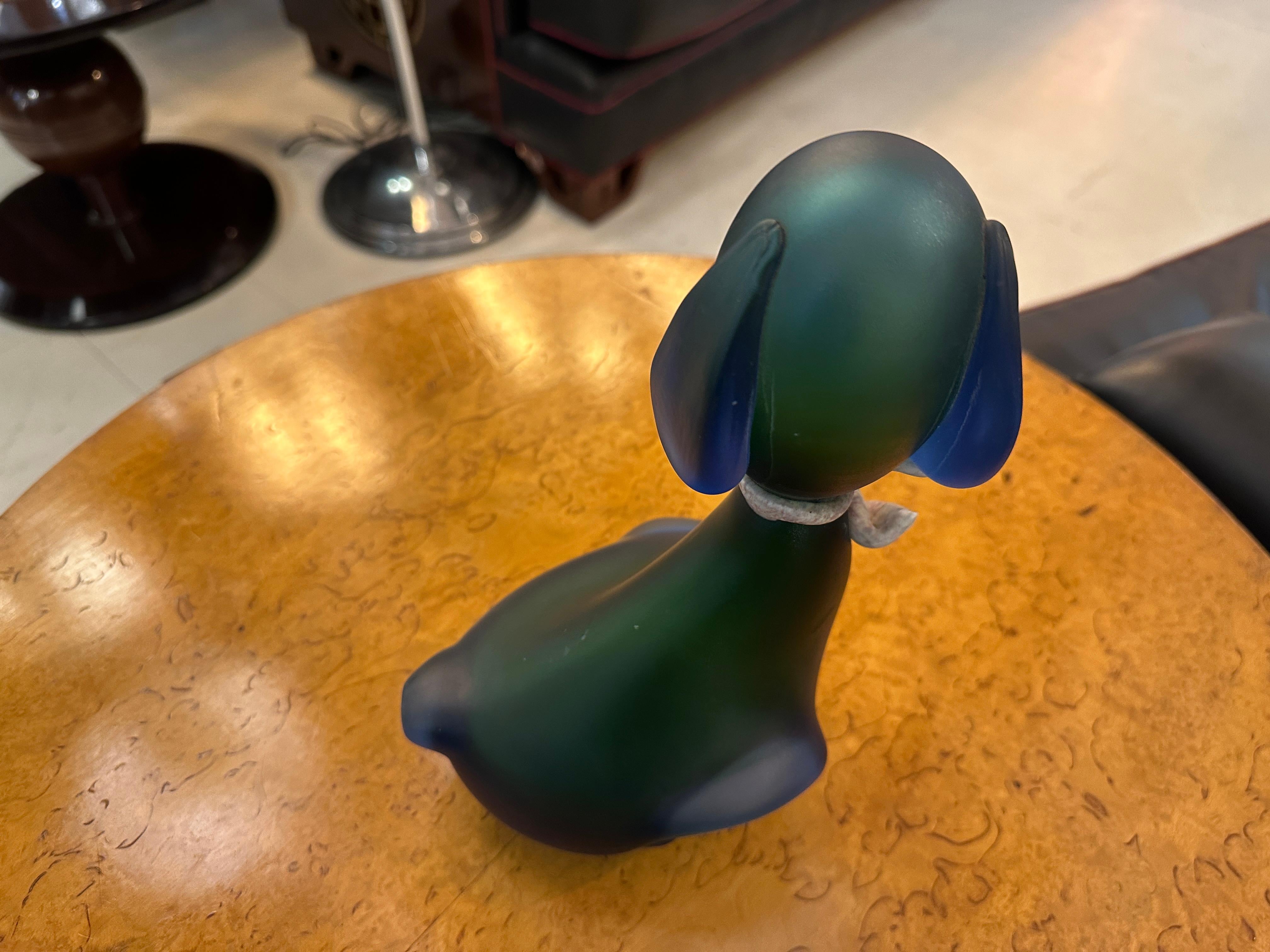 Murano Dog, 1940, Italian - Label : Artistic Vetro Murano Made in italy For Sale 2