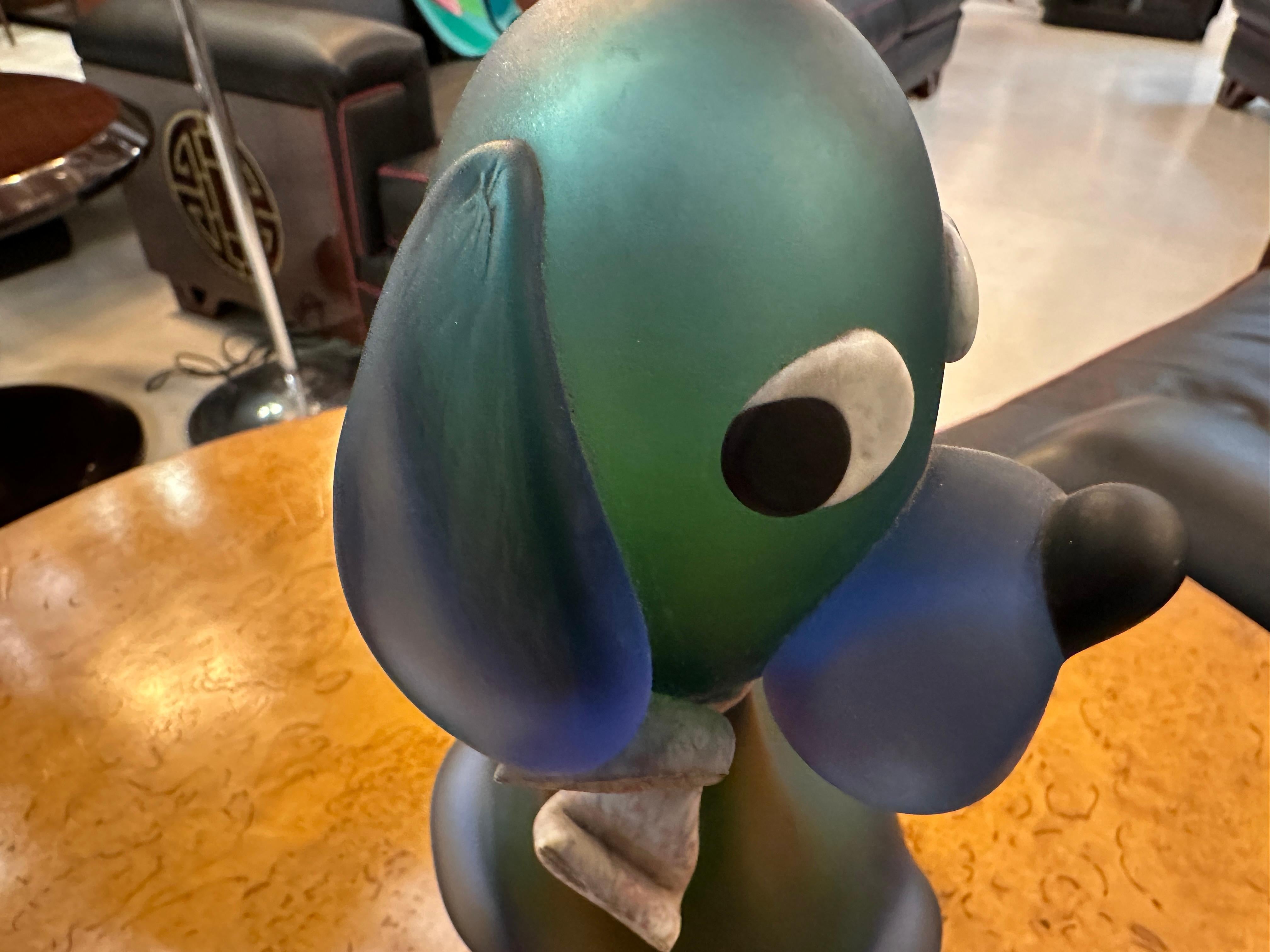 Murano Dog, 1940, Italian - Label : Artistic Vetro Murano Made in italy For Sale 3