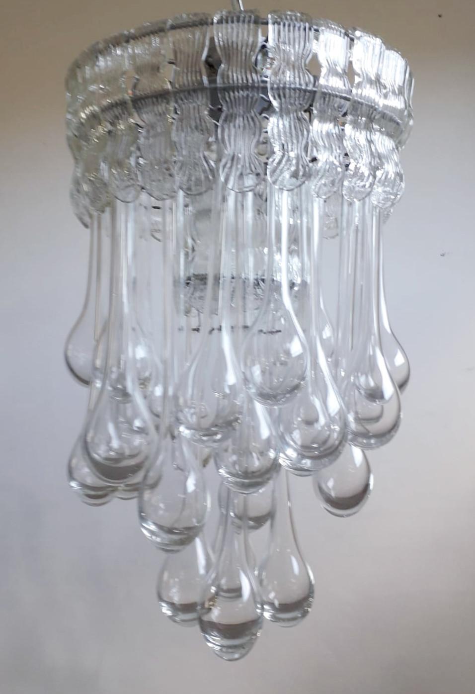 Mid-Century Modern Murano Droplets Flushmounts, 4 Available For Sale