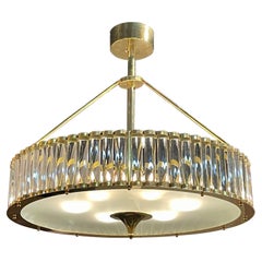 Lampadario a tamburo di Murano