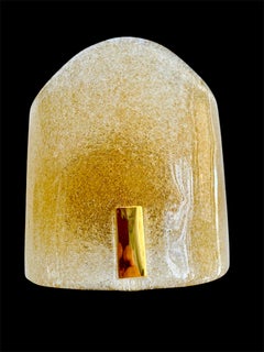 Aplique Murano Due oro dorado 24 ct , Italia 1990