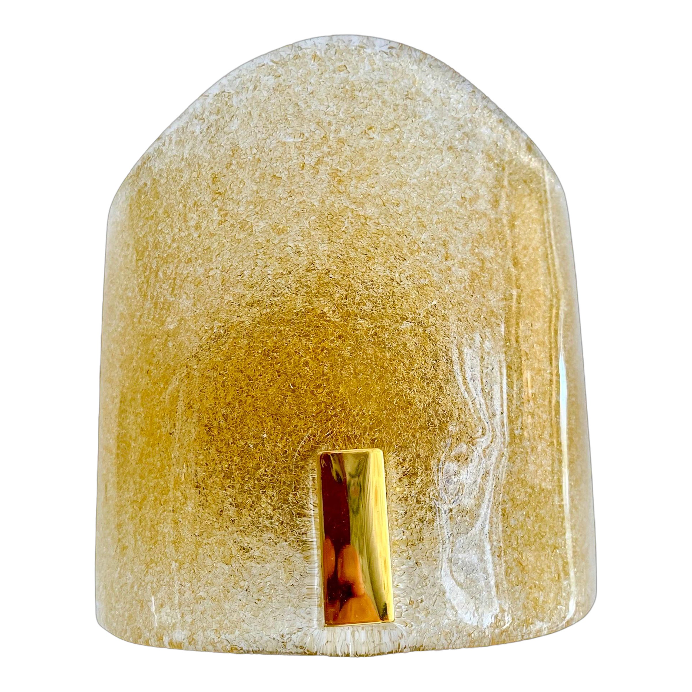 Murano Due wall lighting 24 ct Gilt gold , Italy 1990 For Sale