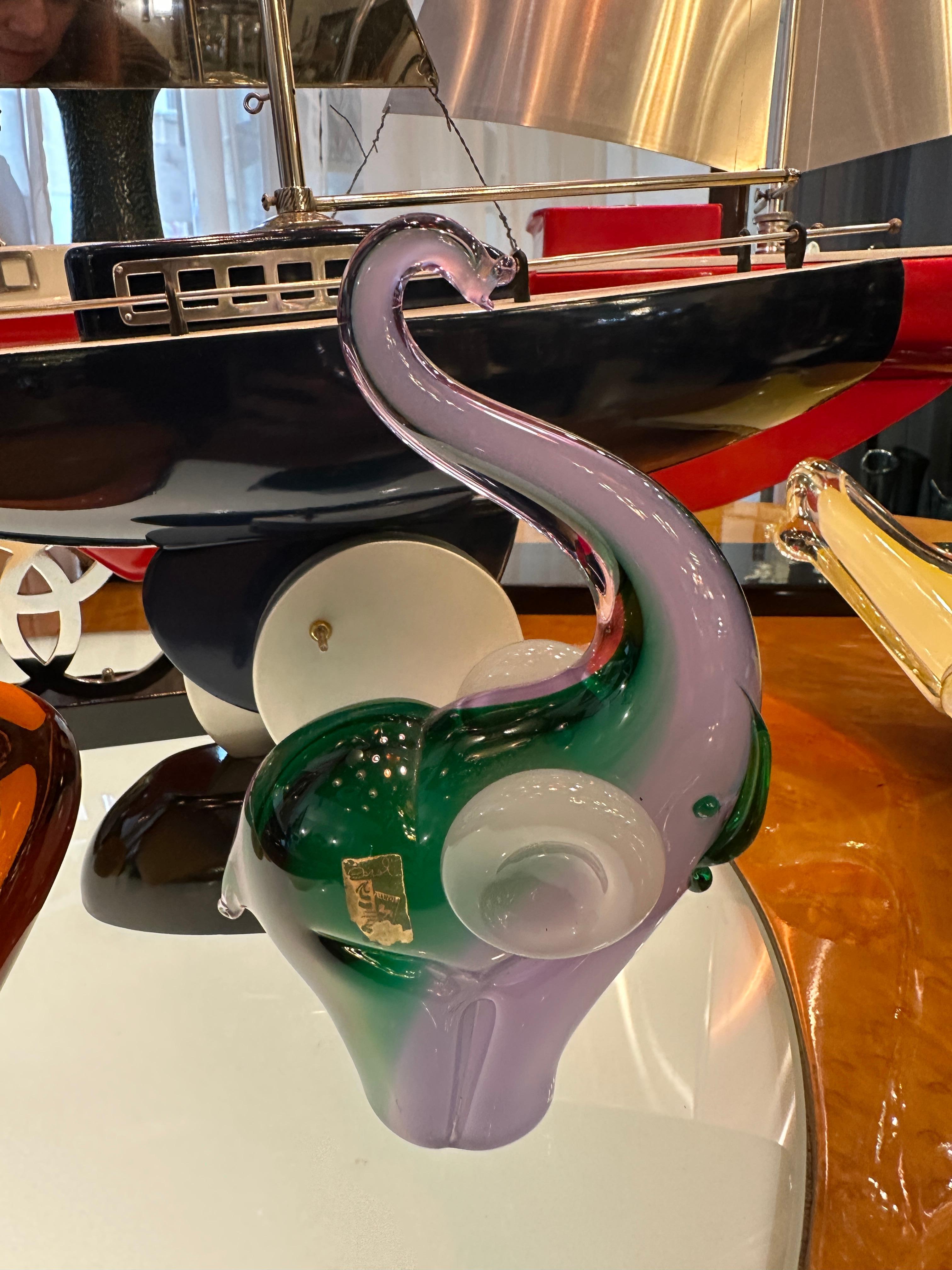 Elefante de Murano, italiano (etiqueta Caroli) en venta 2