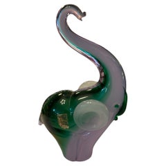 Vintage Murano Elephant, Italian (Caroli label)
