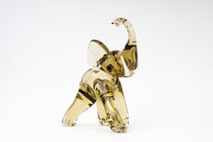 Murano Elephant Sculpture by Ercole Barovier for Barovier & Toso, 1950s