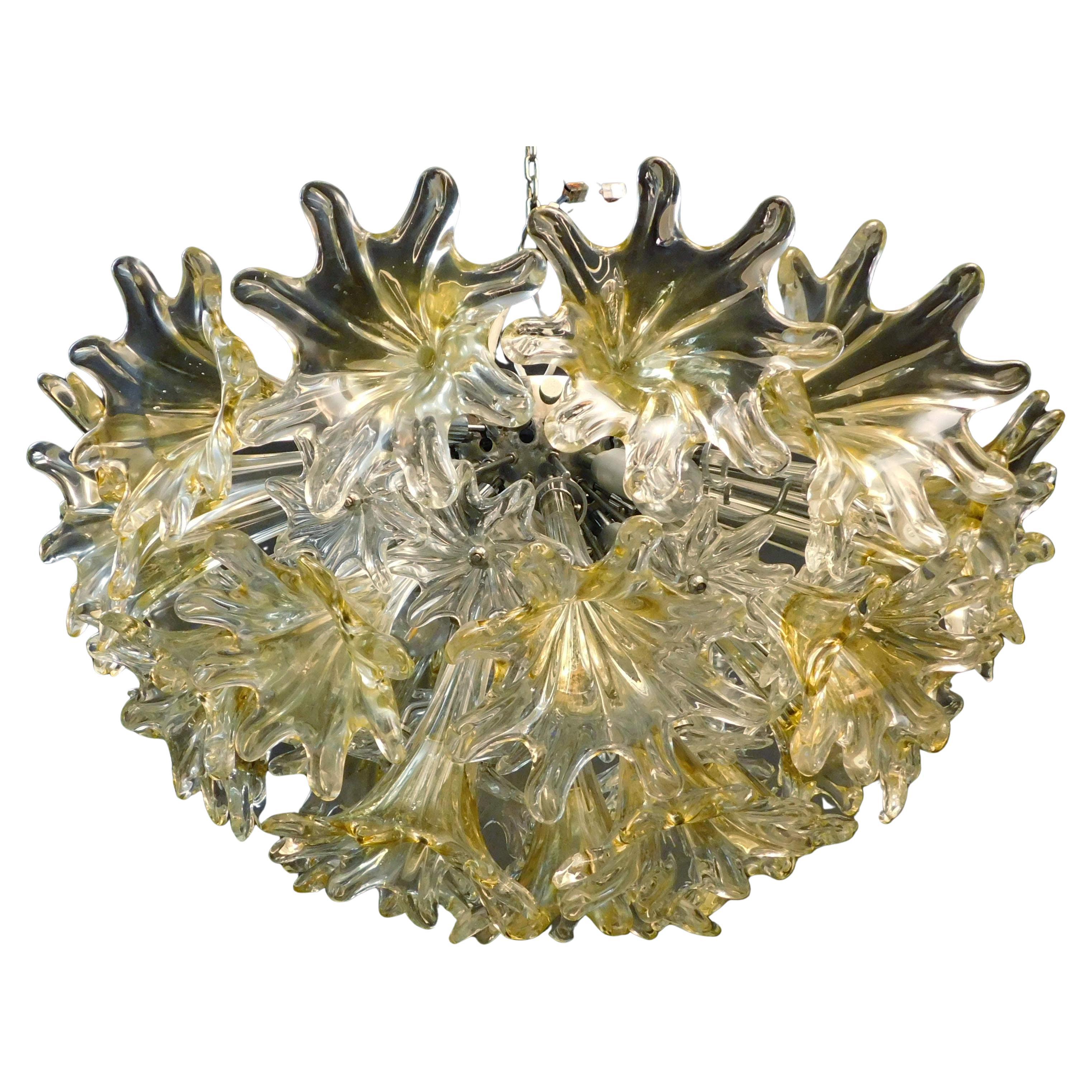 Pre-owned Venini Murano Esprit Flush Mount By  In Brown