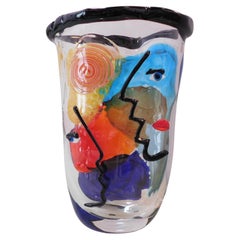 Murano "Facce" Vase by Giuliano Busato