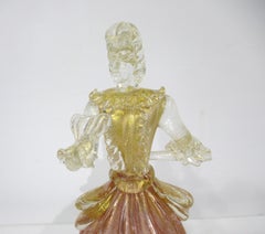 Murano Female Figurine in the style of Seguso Vetri dArte