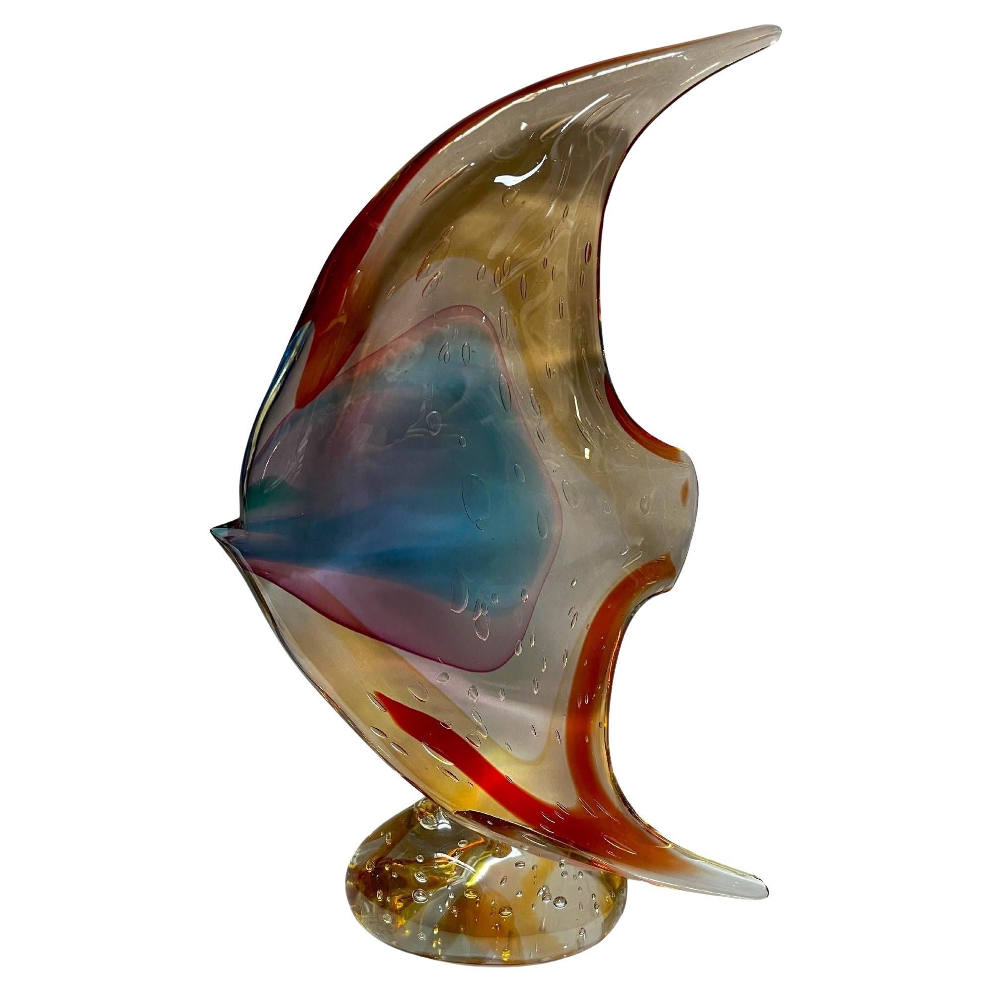 Murano-Fisch-Skulptur von Sergio Costantini im Angebot