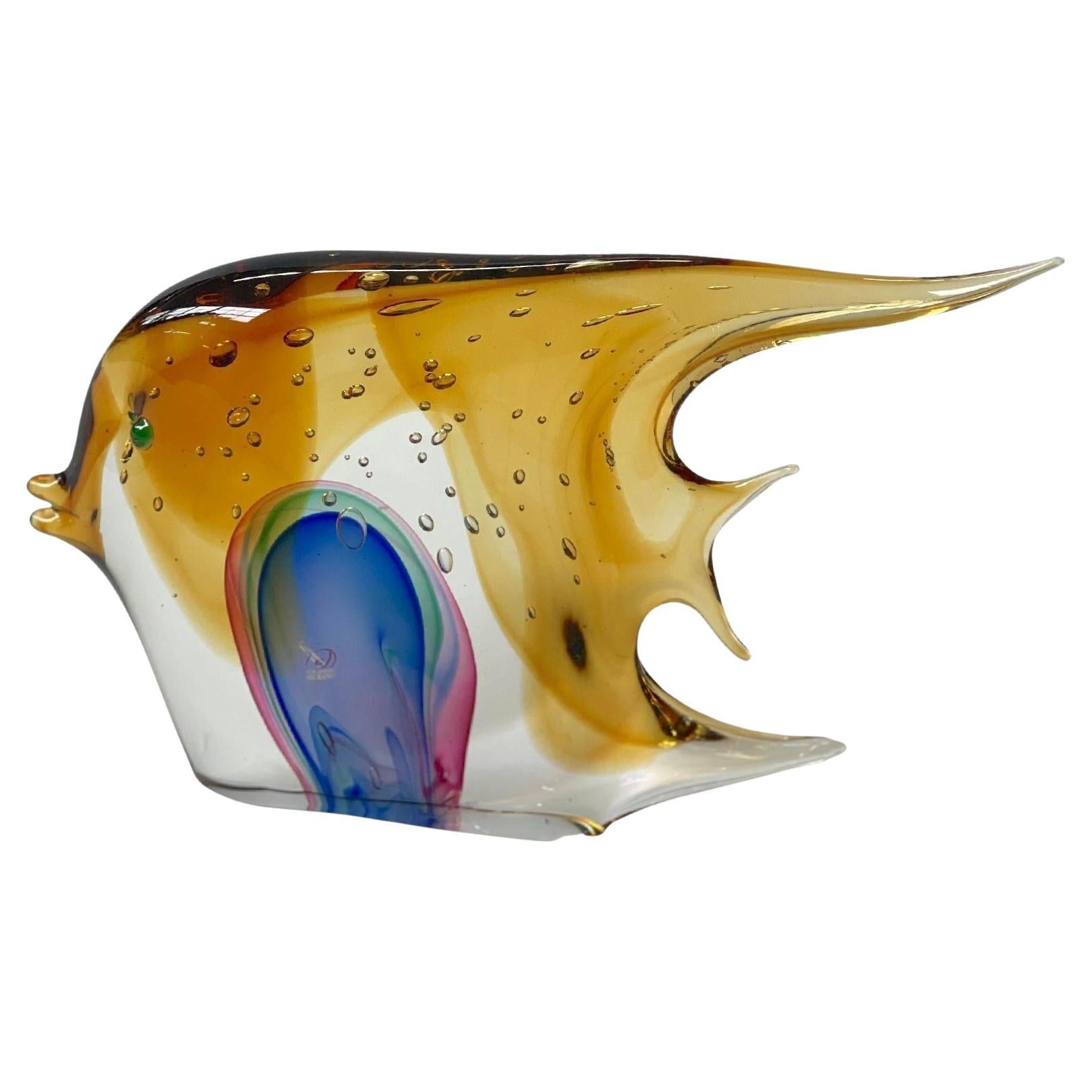 Sculpture de poisson de Murano de Sergio Costantini