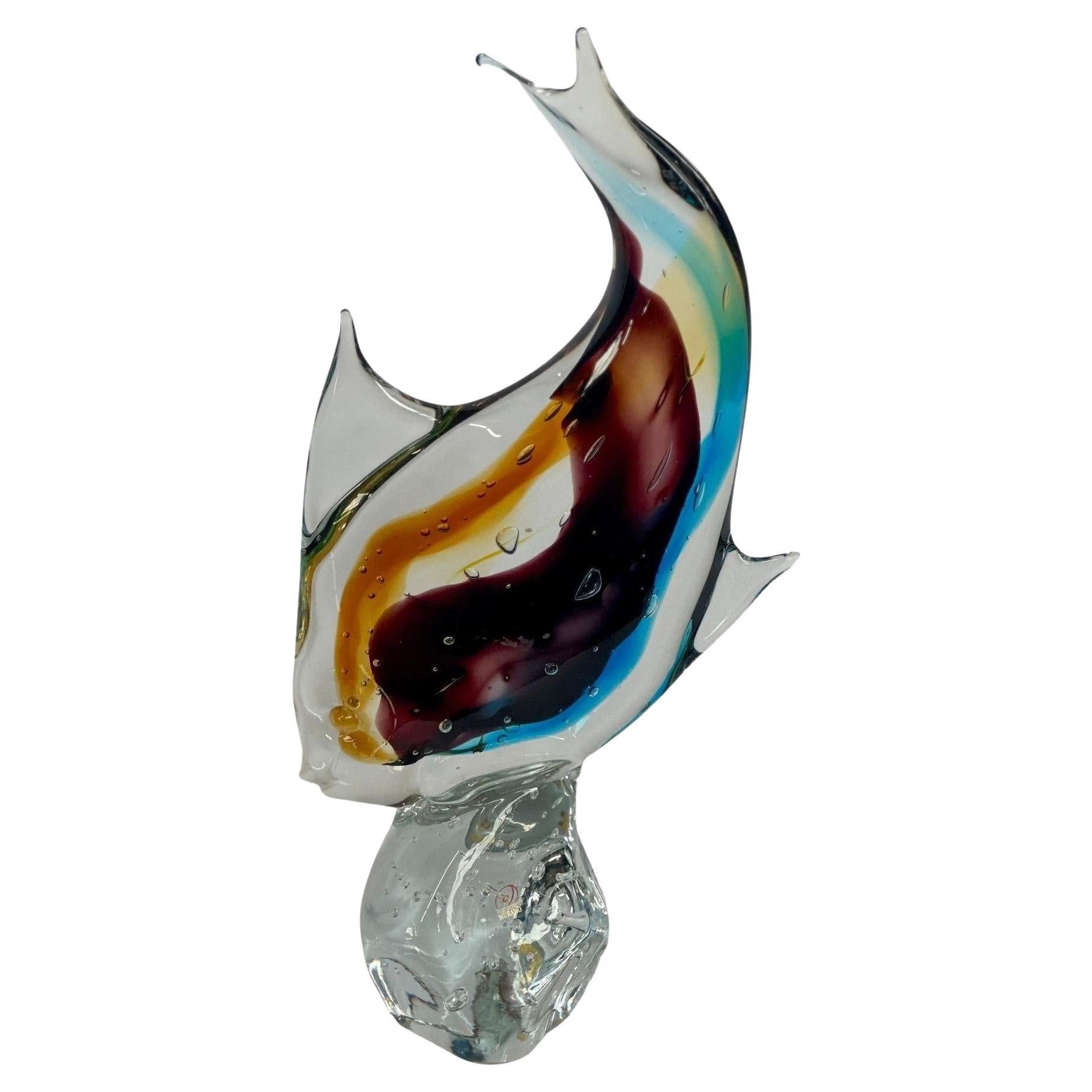 Murano Fish Sculpture by Sergio Costantini For Sale