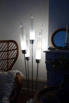 Murano Floor Lamp Attributed to Carlo Nason for Mazzega, Italy 1970's