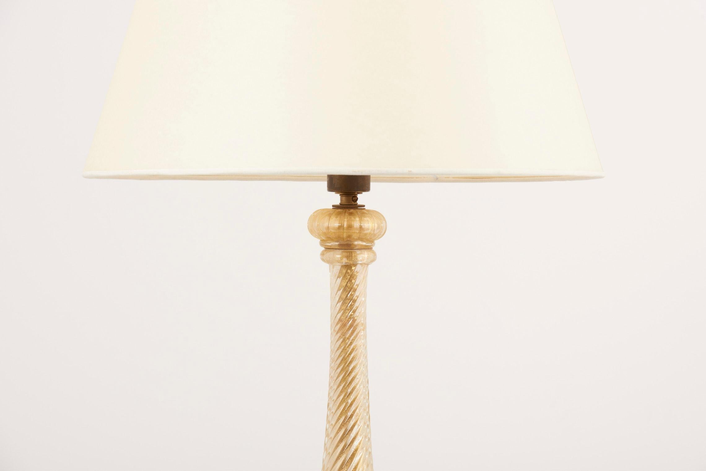 Murano Floor Lamp by Barovier & Toso, Italy, 1950s For Sale 3