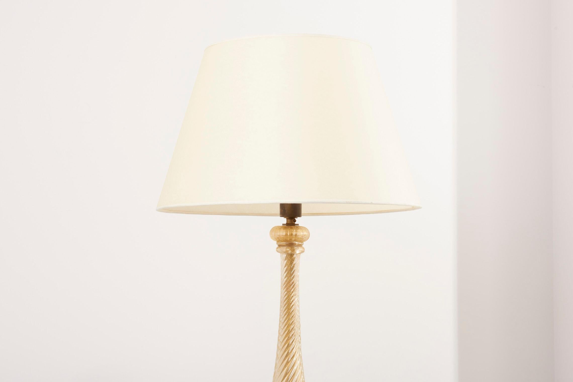 Murano Floor Lamp by Barovier & Toso, Italy, 1950s For Sale 5