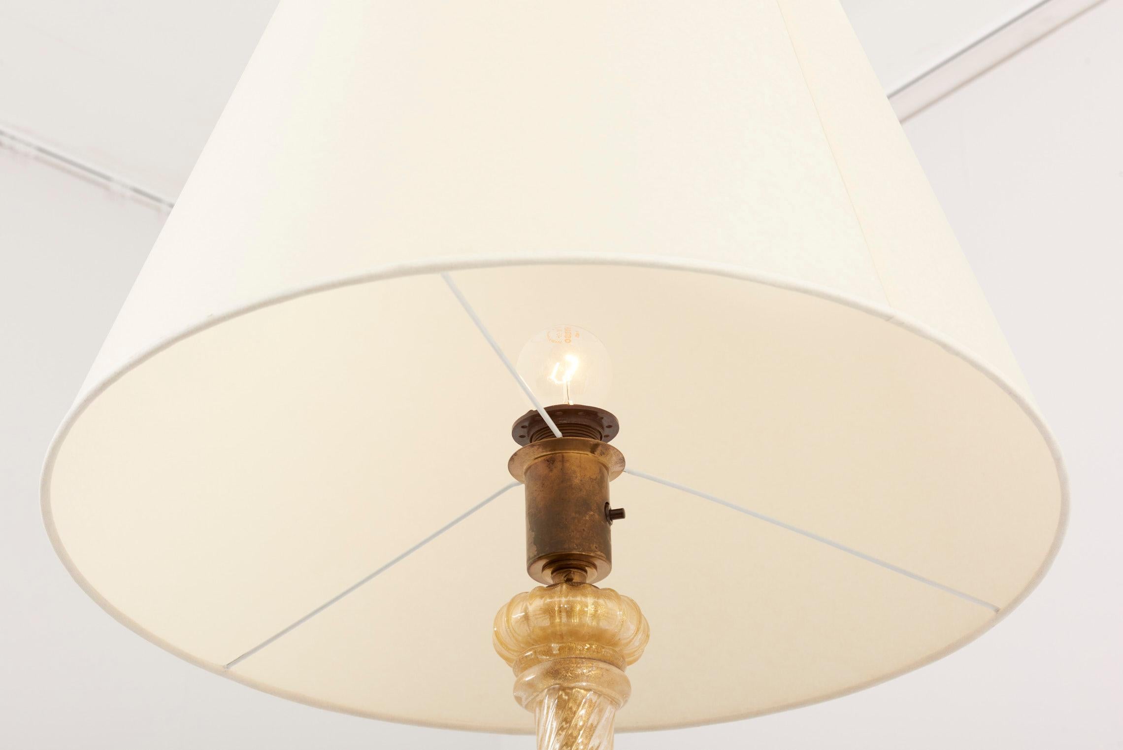 Murano Floor Lamp by Barovier & Toso, Italy, 1950s For Sale 6