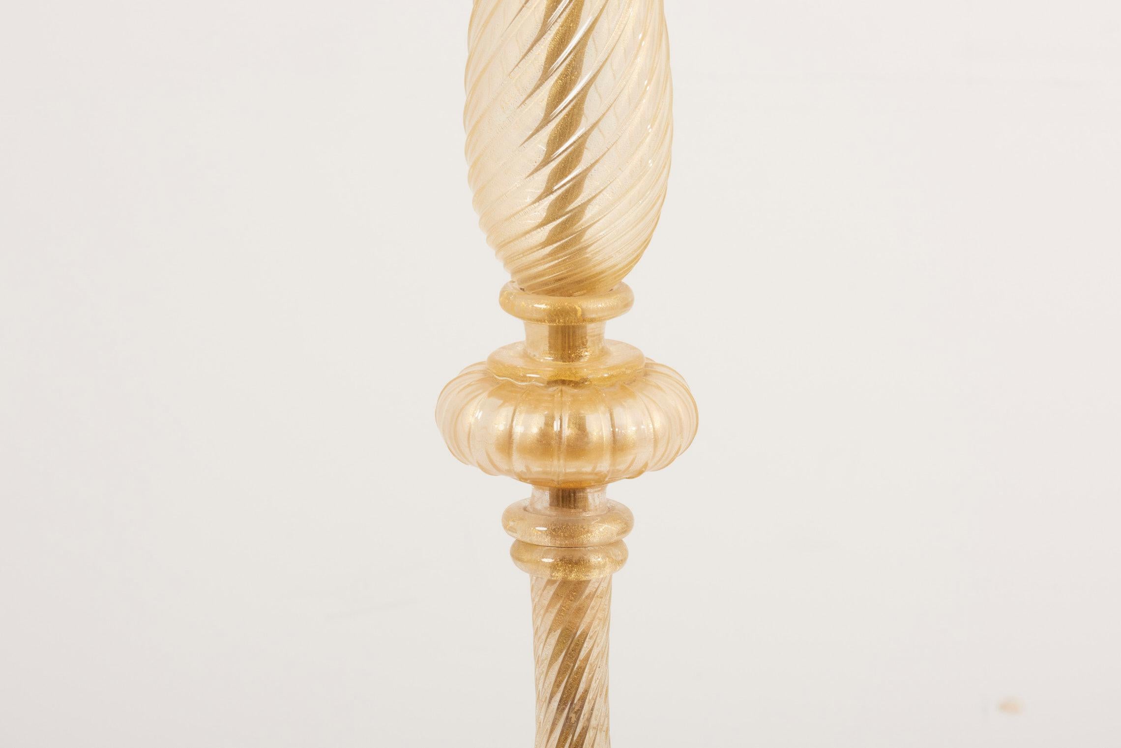 Milieu du XXe siècle Lampadaire Murano par Barovier&Toso, Italie, années 1950 en vente