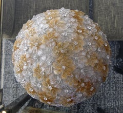 Murano Floral Flower Glass Flushmount Ceiling Light