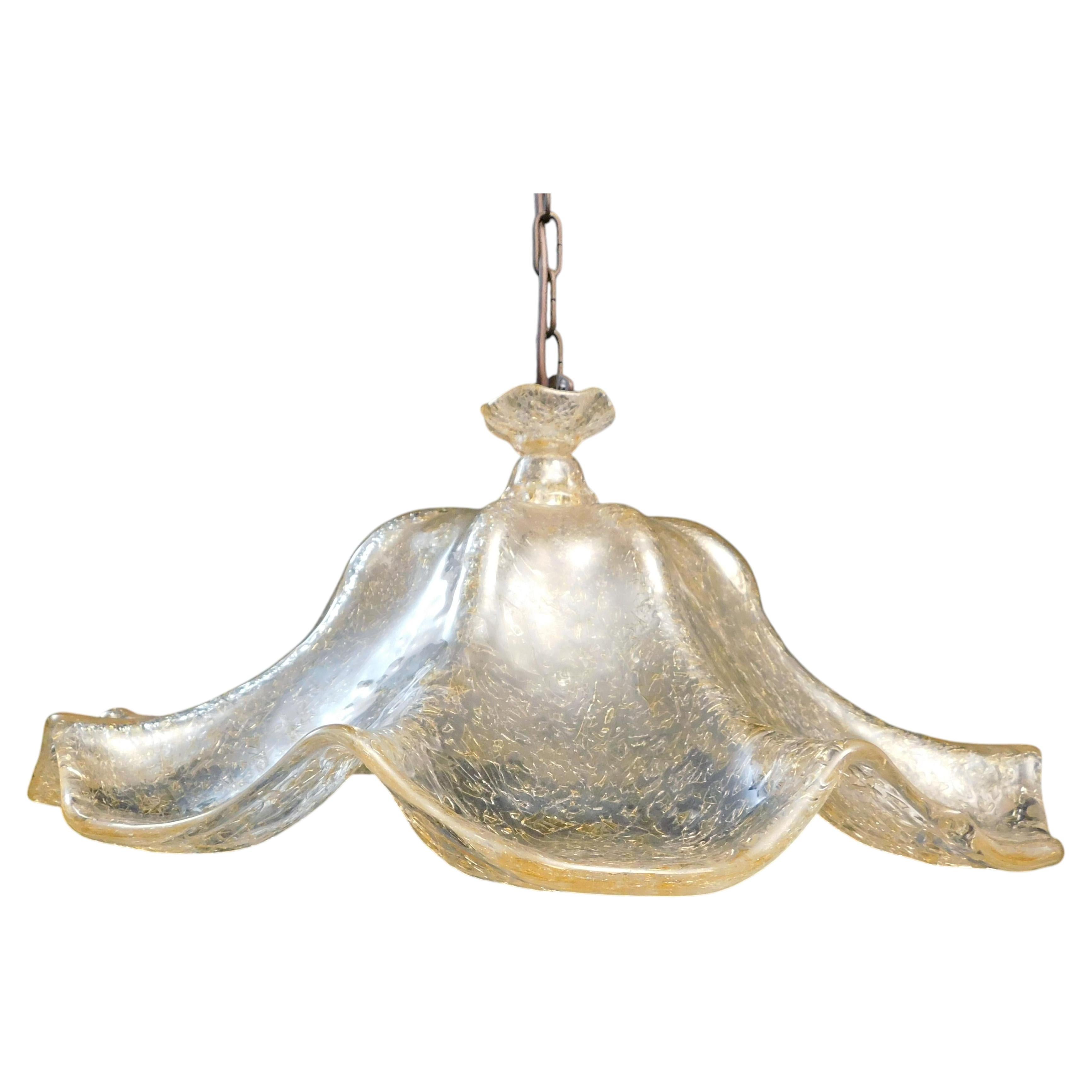 Murano Flower Pendant by Mazzega