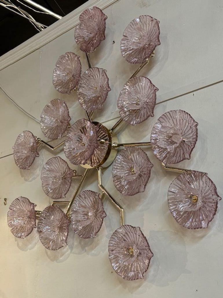 Lámpara de pared o araña empotrable Flor de Murano en Bueno estado para la venta en Dallas, TX