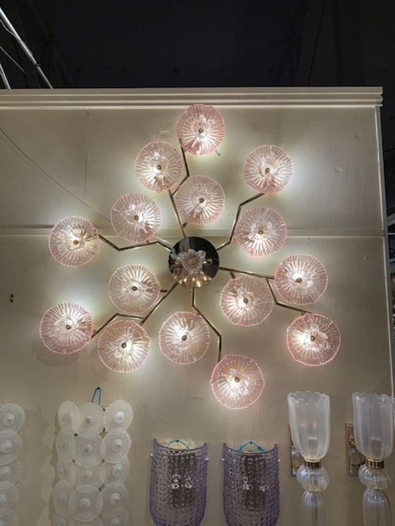 Lámpara de pared o araña empotrable Flor de Murano Siglo XXI y contemporáneo en venta