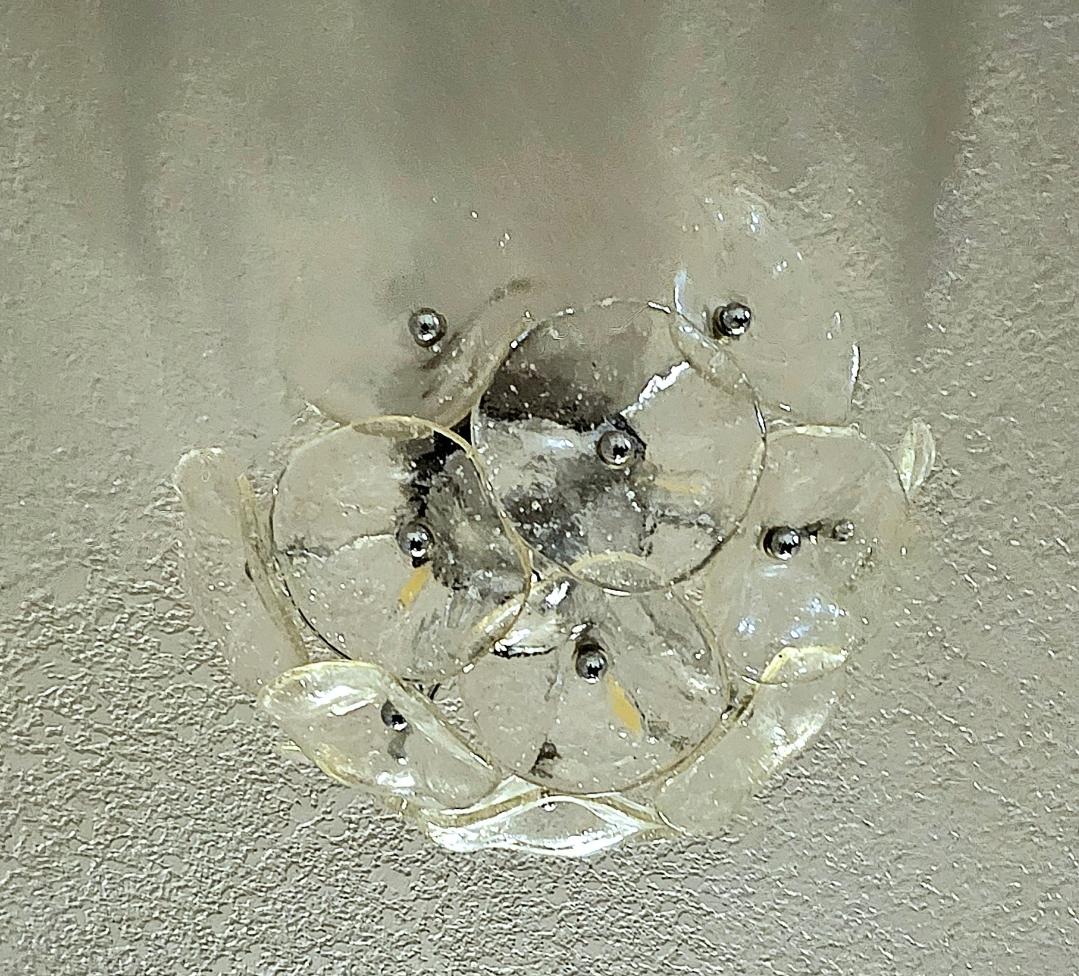 Murano Flowers Flushmount Ceiling Light In Good Condition In Waxahachie, TX