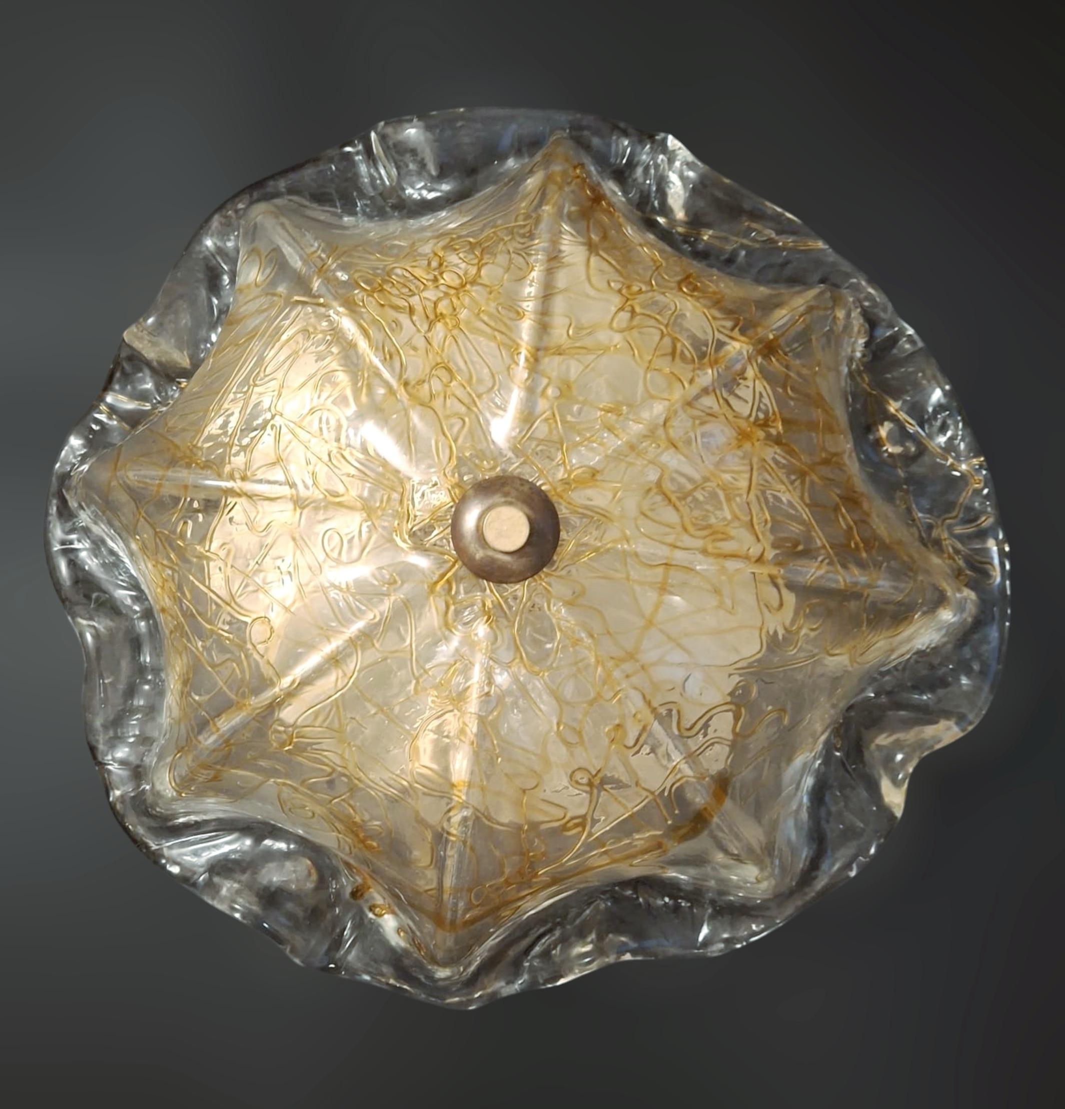 20th Century Murano Flush Mount By La Murrina For Sale