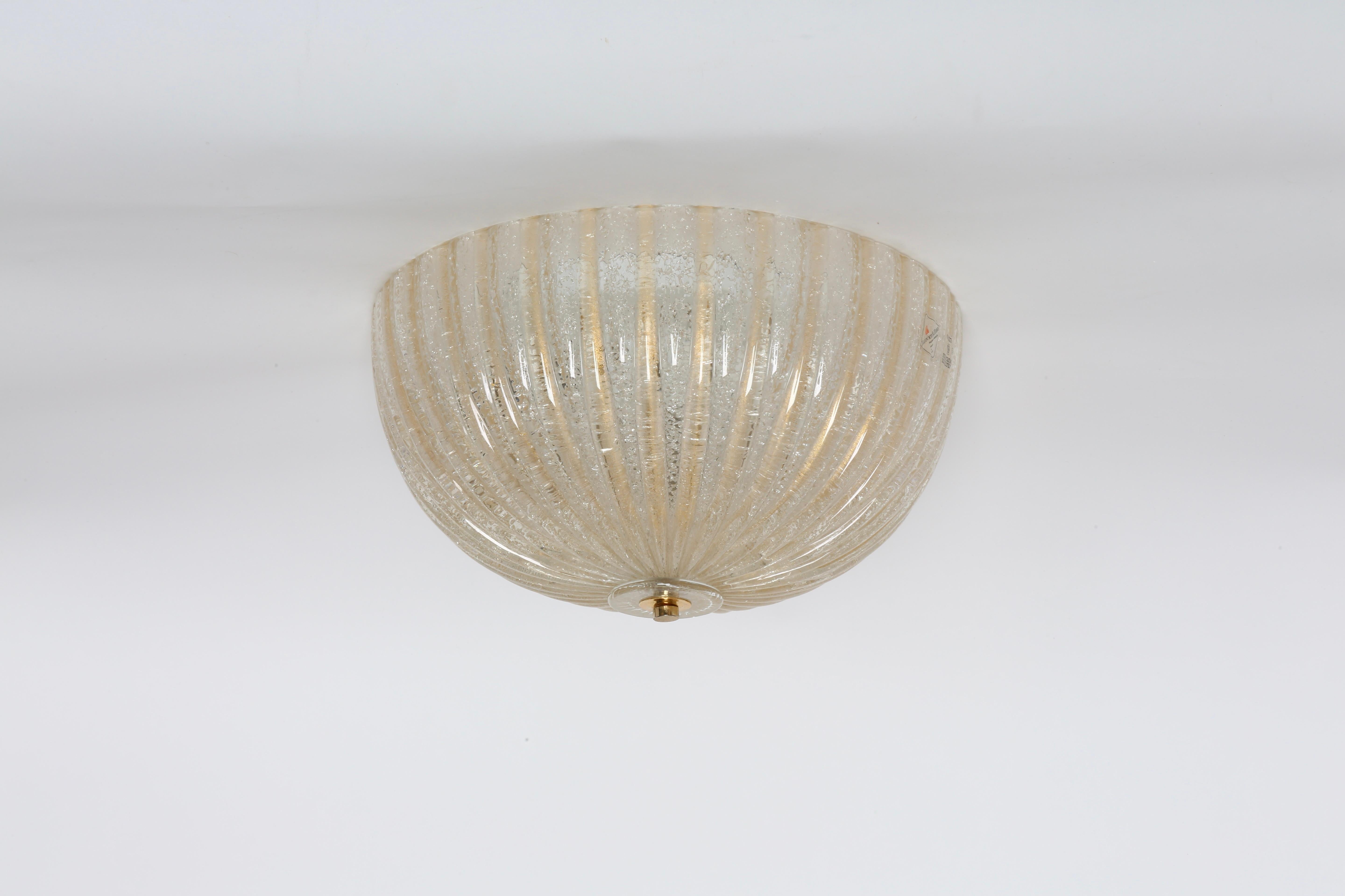 Murano Flush Mount Ceiling Light by Barovier & Toso 2