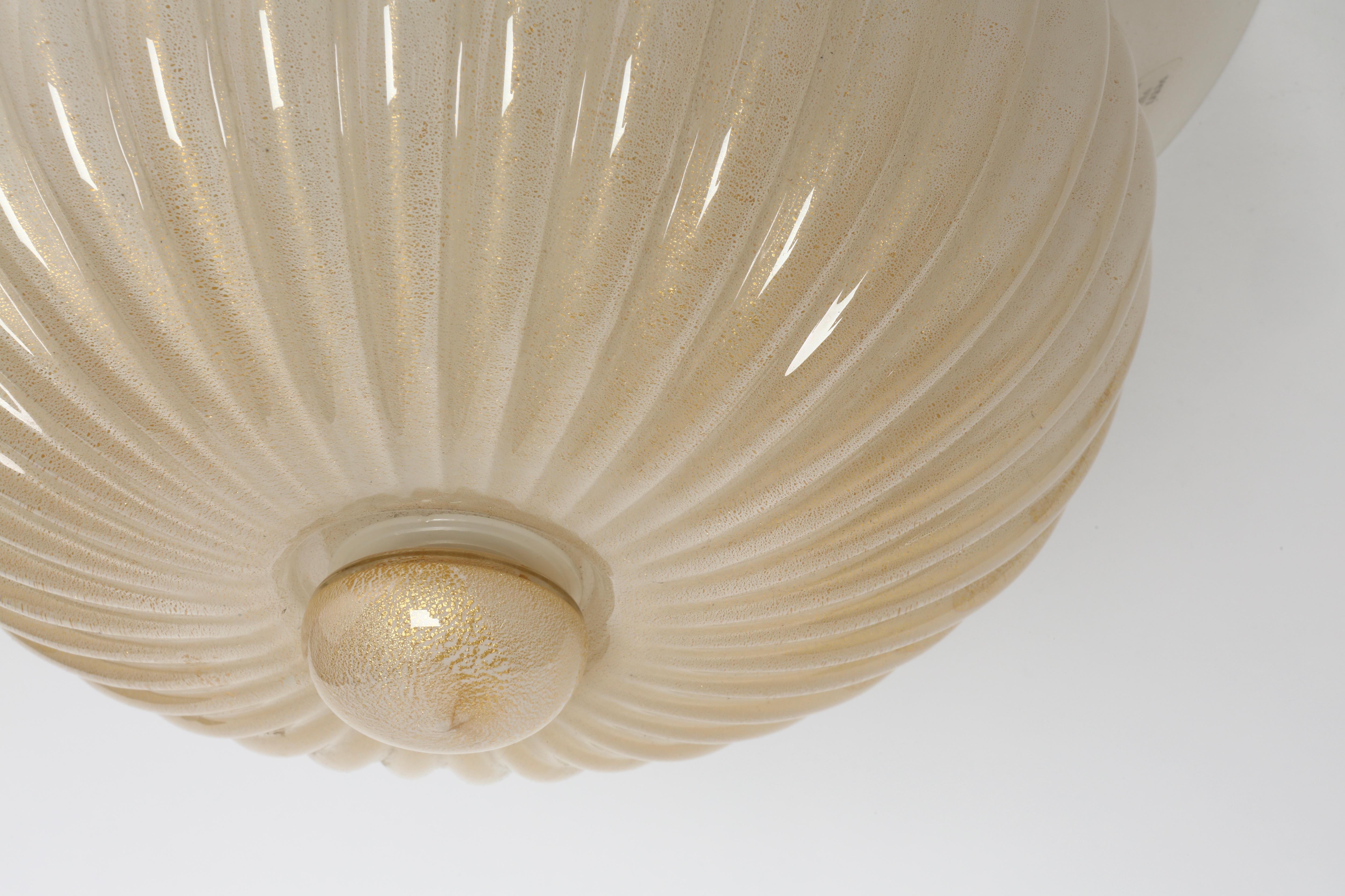 Late 20th Century Murano Flush Mount Ceiling Light by Barovier & Toso