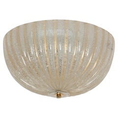 Vintage Murano Flush Mount Ceiling Light by Barovier & Toso