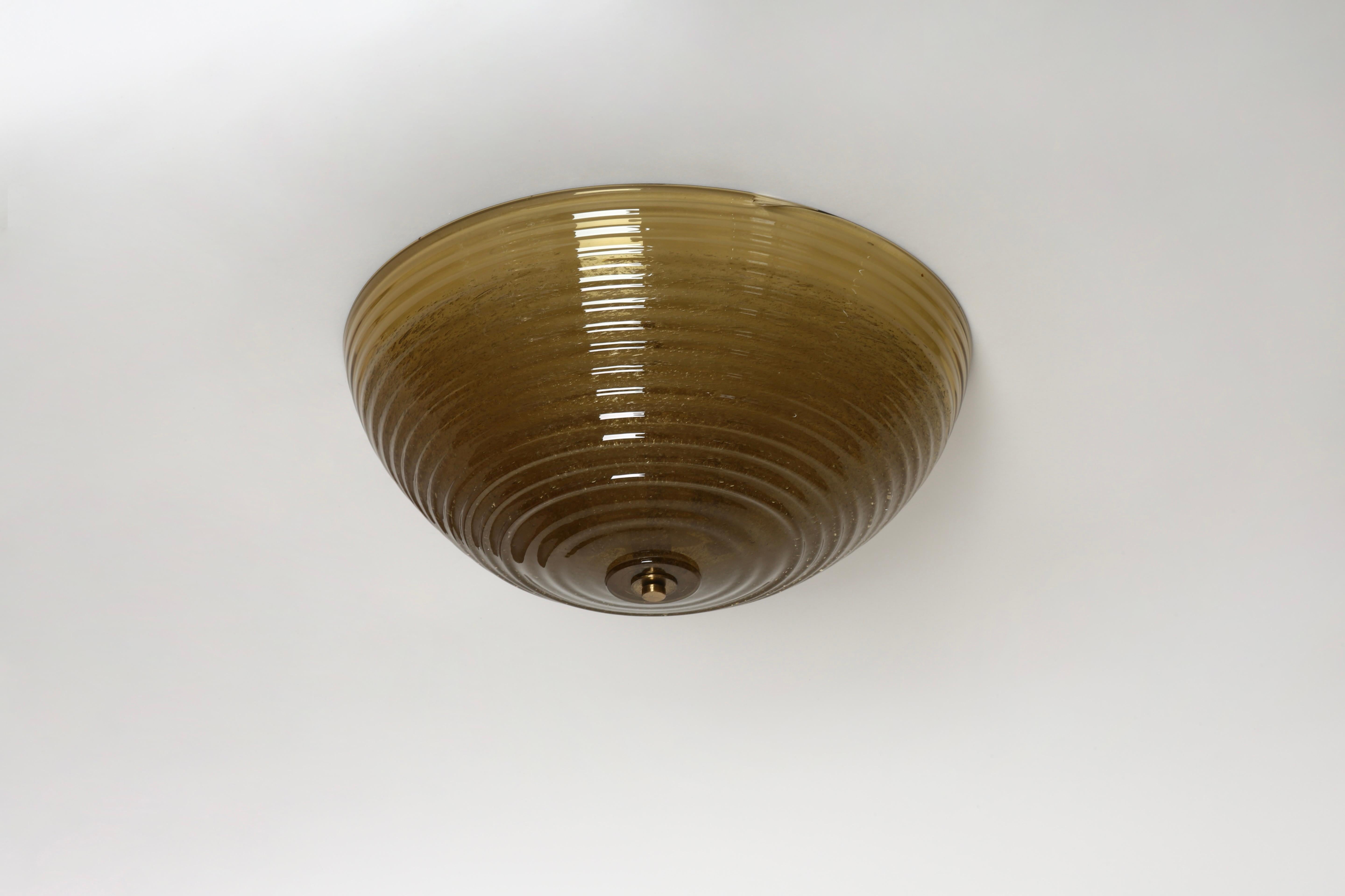 Metà XX secolo Plafoniera a incasso di Murano di Barovier&Toso, Italia circa 1960 in vendita