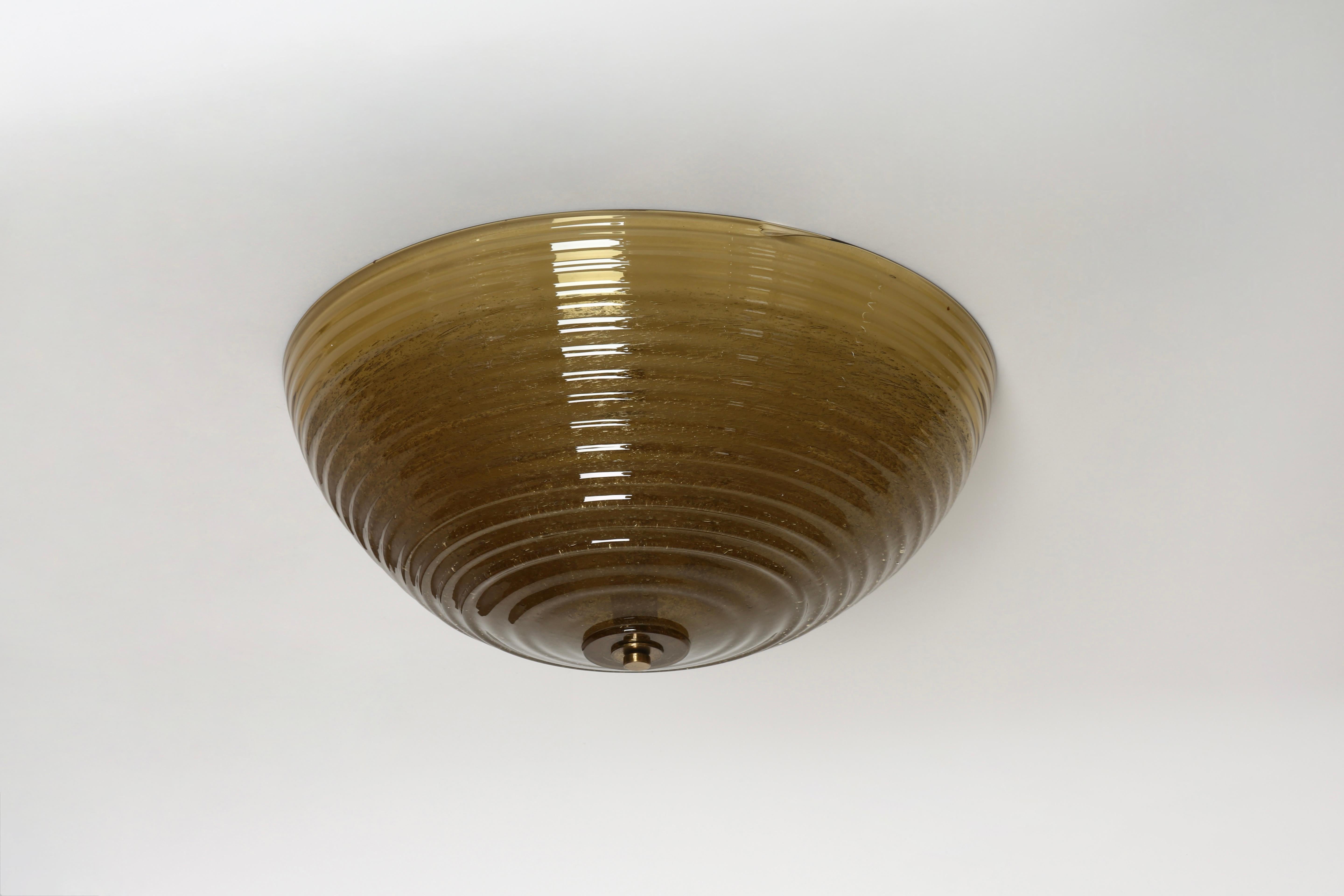 Plafoniera a incasso di Murano di Barovier&Toso, Italia circa 1960 in vendita 1