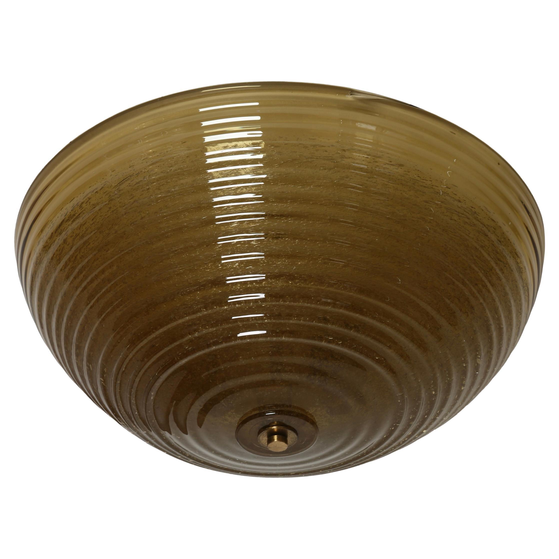 Lámpara de techo empotrada de Murano de Barovier & Toso, Italia hacia 1960