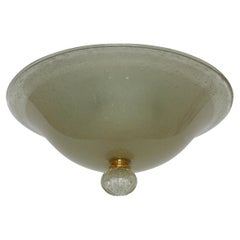 Vintage Murano Flush Mount Ceiling Light by Barovier & Toso, large