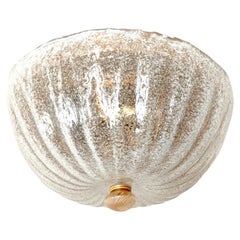 Murano Flush Mount Deckenleuchte von Barovier & Toso Mid-Century Modern Italy 70s