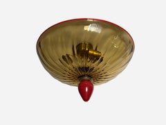 Murano flush mount ceiling light by Toso Vetri D'Arte, Italy circa 1960s