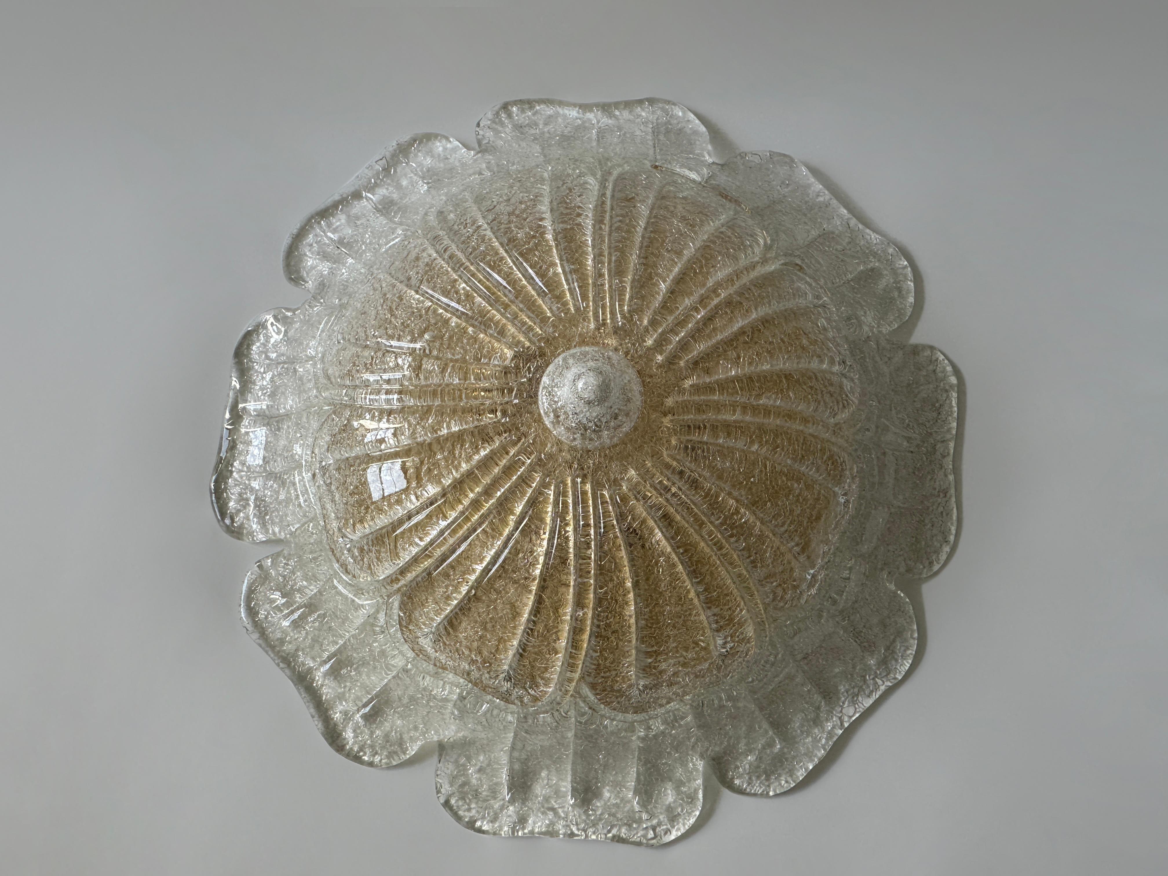 Metà XX secolo Plafoniera a incasso di Murano, Italia, circa 1960 in vendita