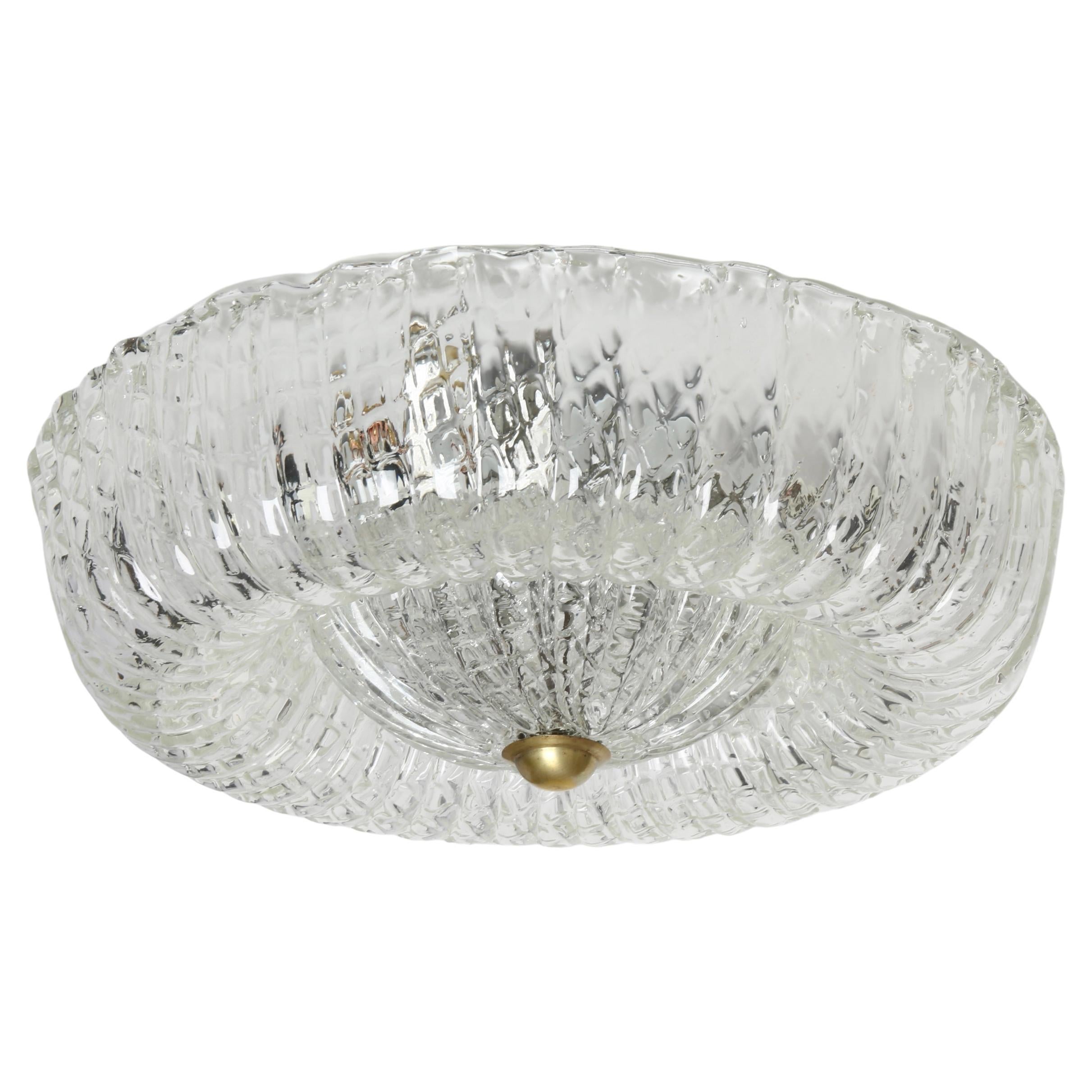 Plafonnier affleurant Murano, Italie vers les années 1960