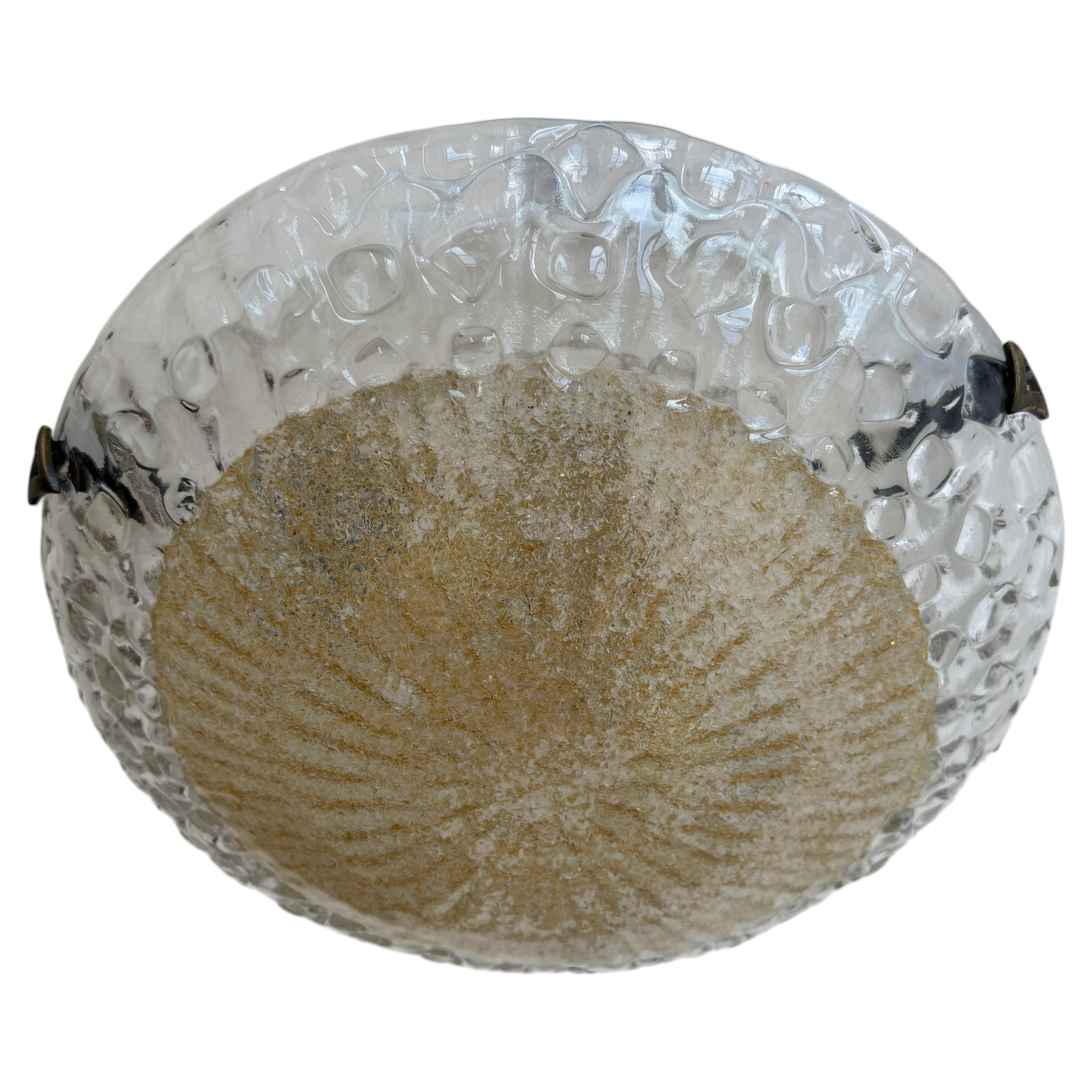 Murano Flush Mount Deckenleuchte, Italien ca. 1960er Jahre