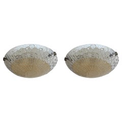 Murano Flush Mount Ceiling Light, Italy circa 1960s