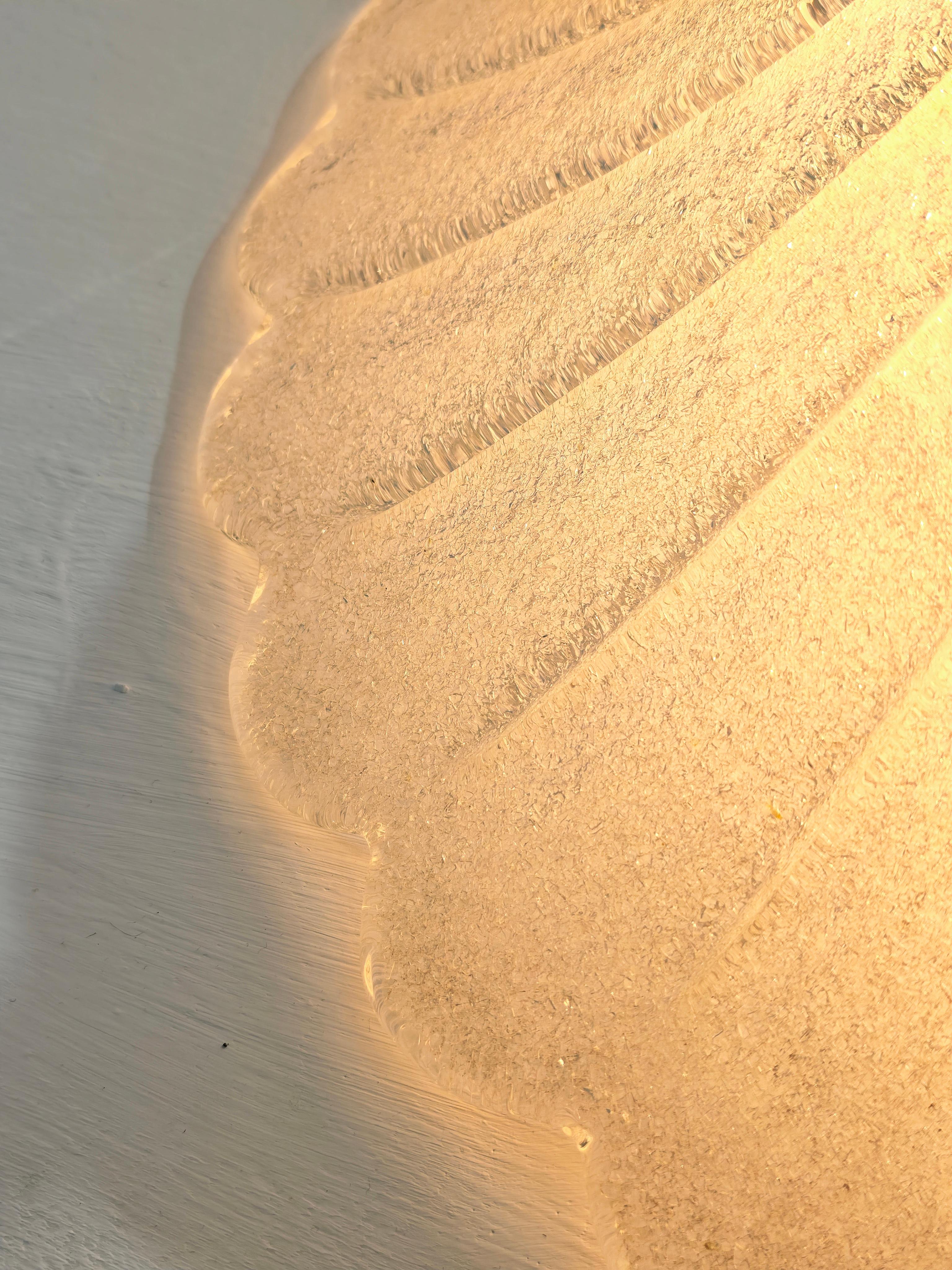 Murano Flush Mount Ceiling Light Style Barovier & Toso Mid-Century Modern 70/80s in vendita 2