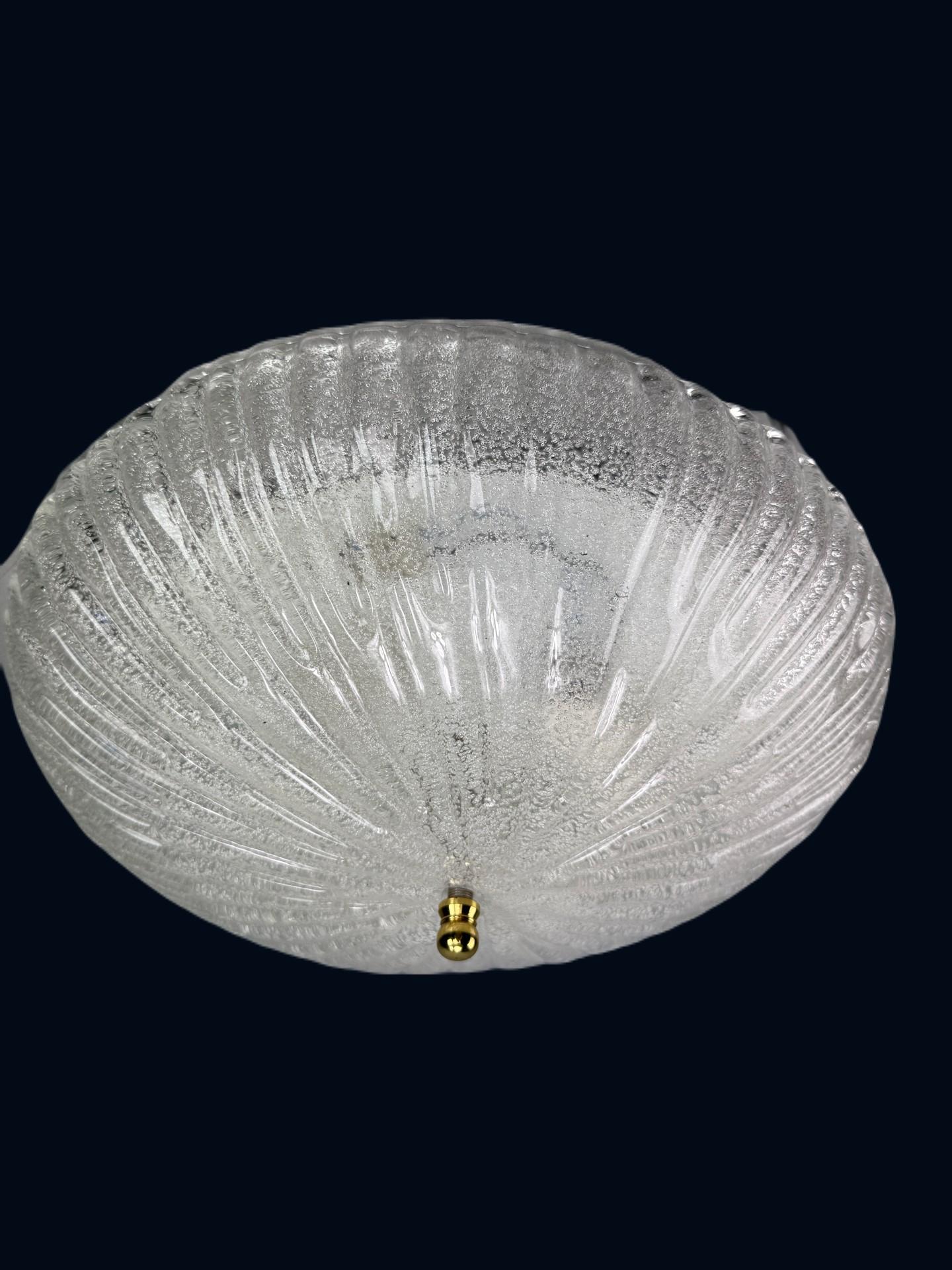 Mid-Century moderno Plafoniera a incasso di Murano vintage - Honsel Germania -1960 in vendita