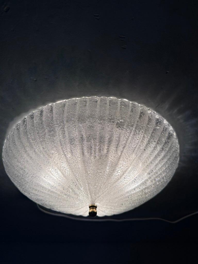 Ottone Plafoniera a incasso di Murano vintage - Honsel Germania -1960 in vendita