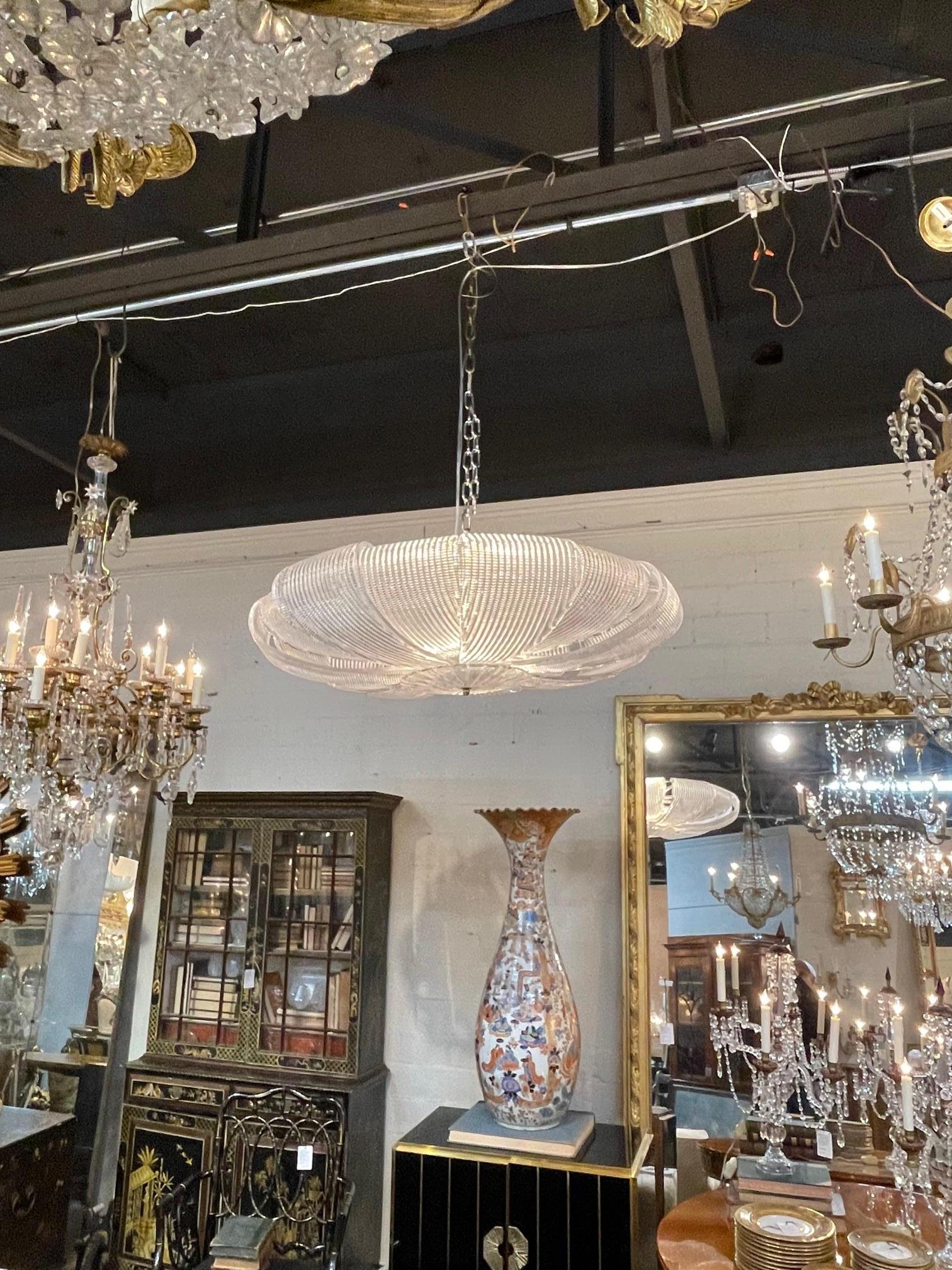 Murano Flush Mount Chandelier 3