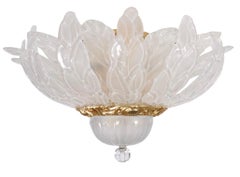 Murano Flush Mount Palmette Light Fixture Chandelier