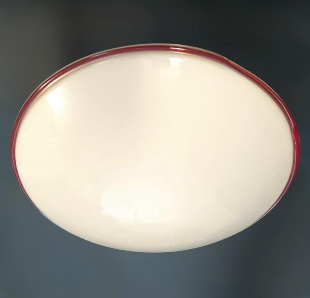 Mid-Century Modern Murano Flush Mount / Sconce by Leucos, 2 Available For Sale